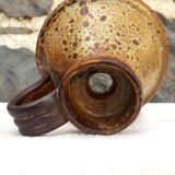 XL raw stoneware candle holder