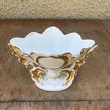 Former Vase De Marié Porcelain Blanche - Vintage Gilding