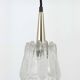Set of three glass pendants by Carl Fagerlund for Orrefors, Sweden, 1960s.