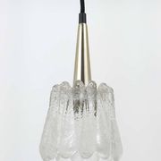 Set of three glass pendants by Carl Fagerlund for Orrefors, Sweden, 1960s.