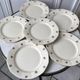Set of 6 flat plates Digoin Sarreguemines years 40-50