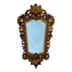 Antique wall mirror in carved gilded wood, Louis XV style, 19th century, 98 x 57 cm.