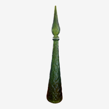 Bouteille carafe Empoli en verre vert Italie vintage