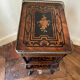 Napoleon III marquetry tiered table — rosewood, brass gallery,