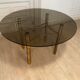 Dining table, fake golden bamboo, 1970s