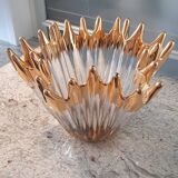 Vintage Bayel crystal vase bowl