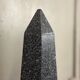 Pair of grey granite obelisks, circa 1980