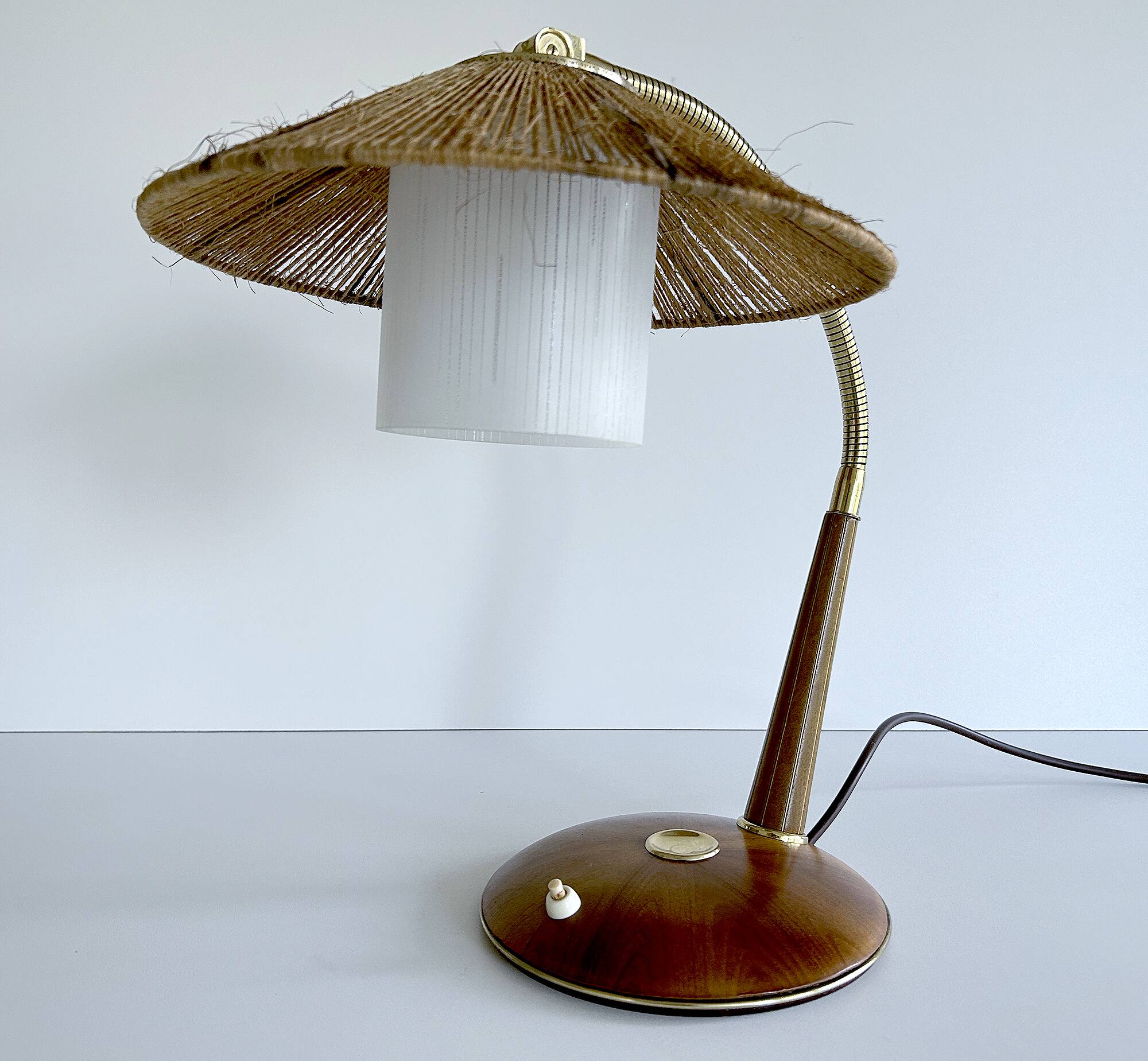 Vintage Scandinavian Lamp, Teak