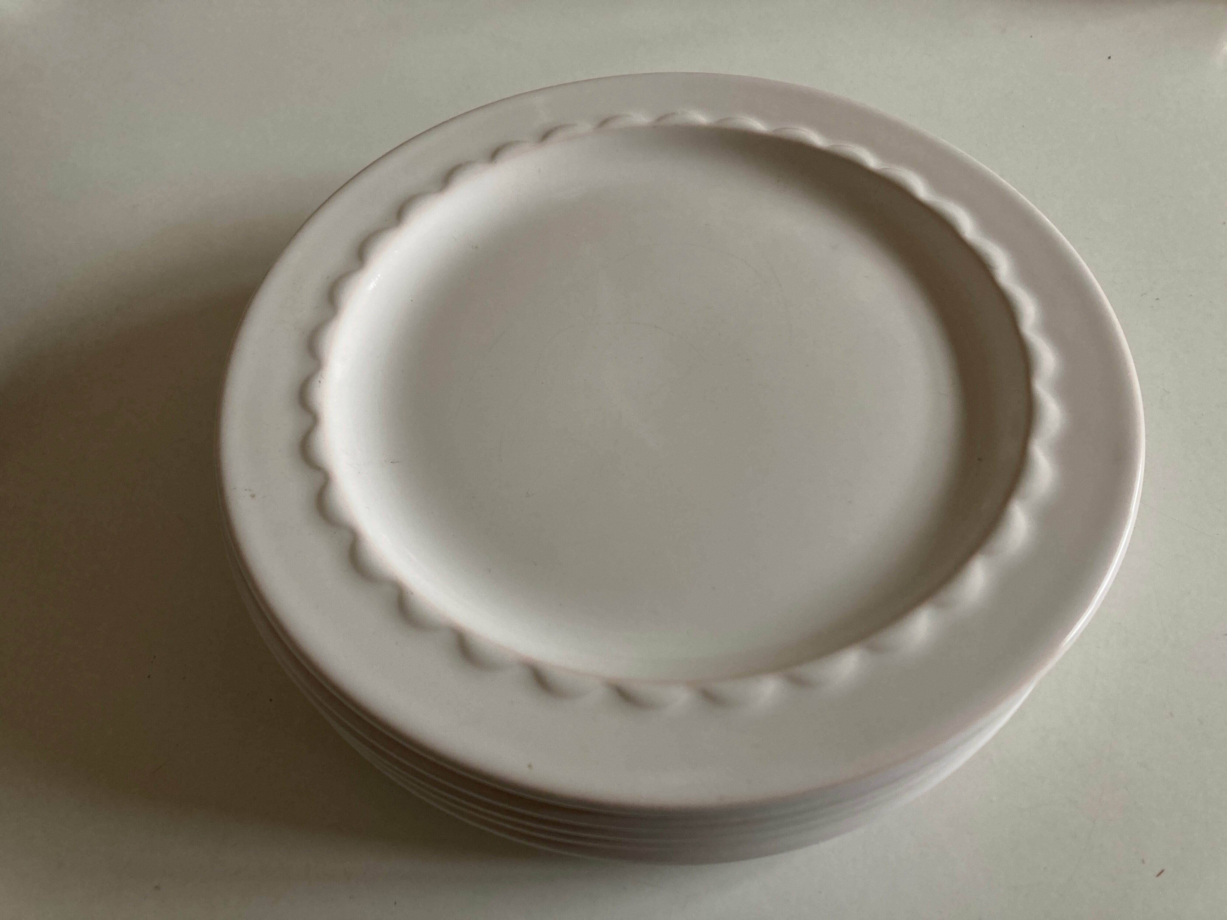 Set of 6 plates of glazed earth 1970 Pierre Motton for Gien