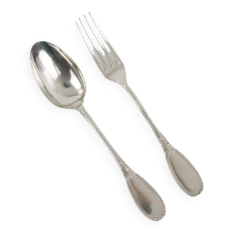 Large Place Setting Decorated With Scrolls In Sterling Silver