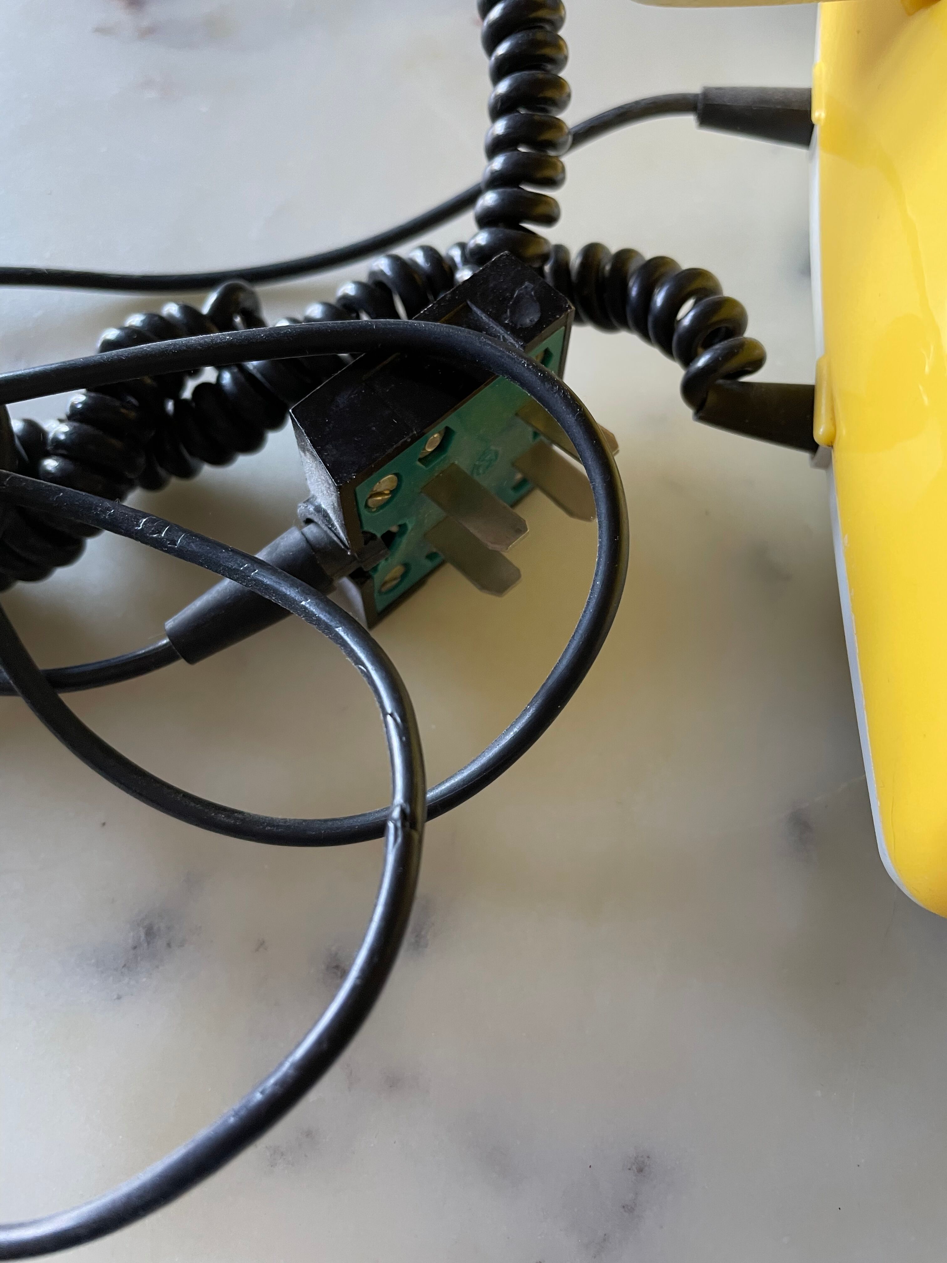 Yellow vintage phone