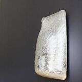 Murano type glass clear wall sconce ligh