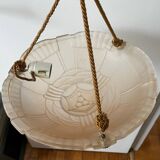 Art Deco glass hanging basin