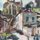 Village view attributed to Georges Pacouil