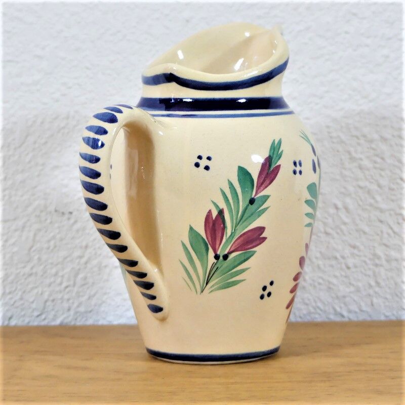 Pitcher in earthenware signed Henriot