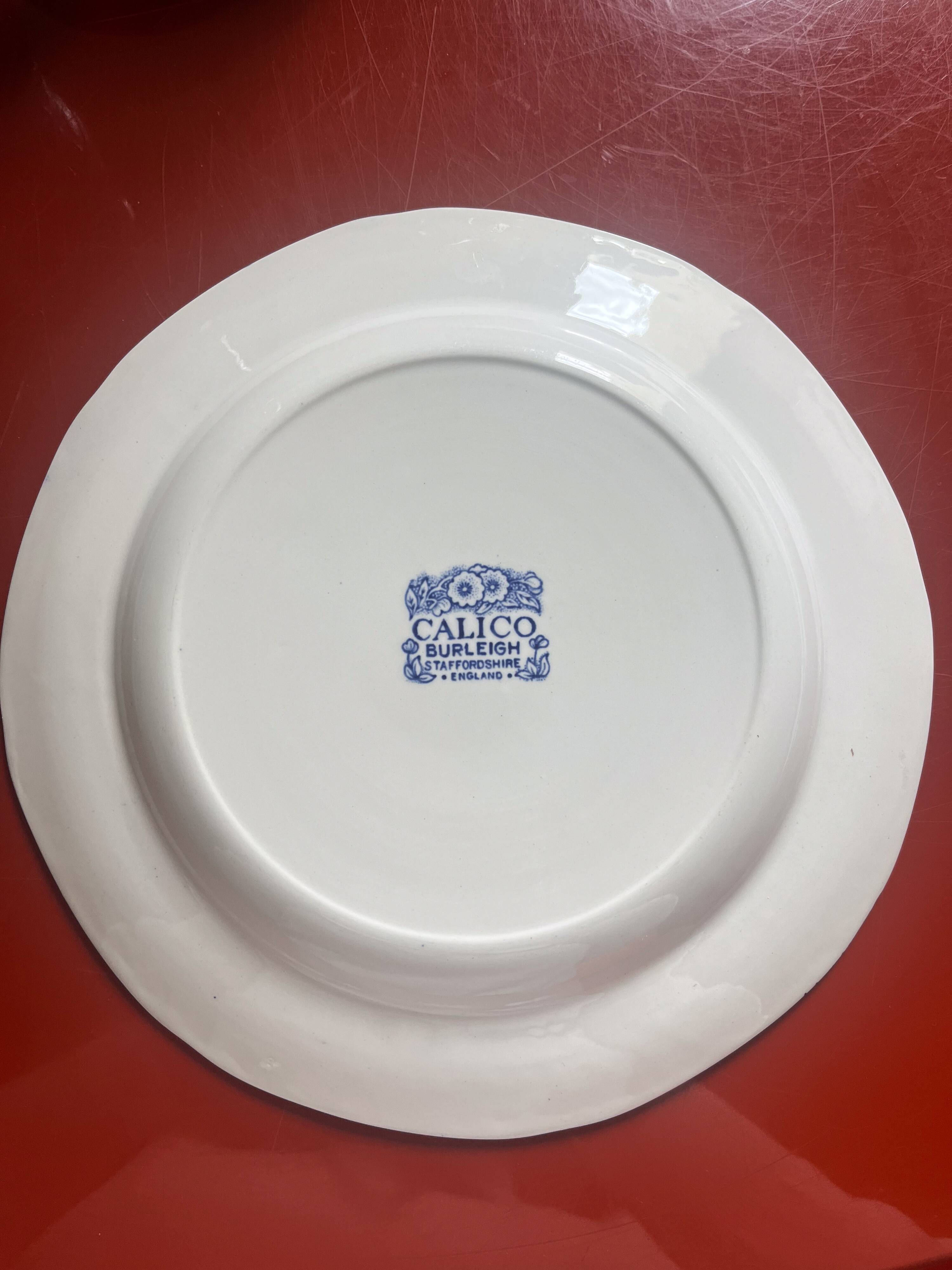 Calico Plates from Burleigh Staffordshire England