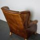 Vintage Dutch leather club armchair