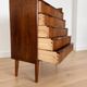 Vintage Danish mid-century modern rosewood chest of drawers by Henning Jørgensen 1959
