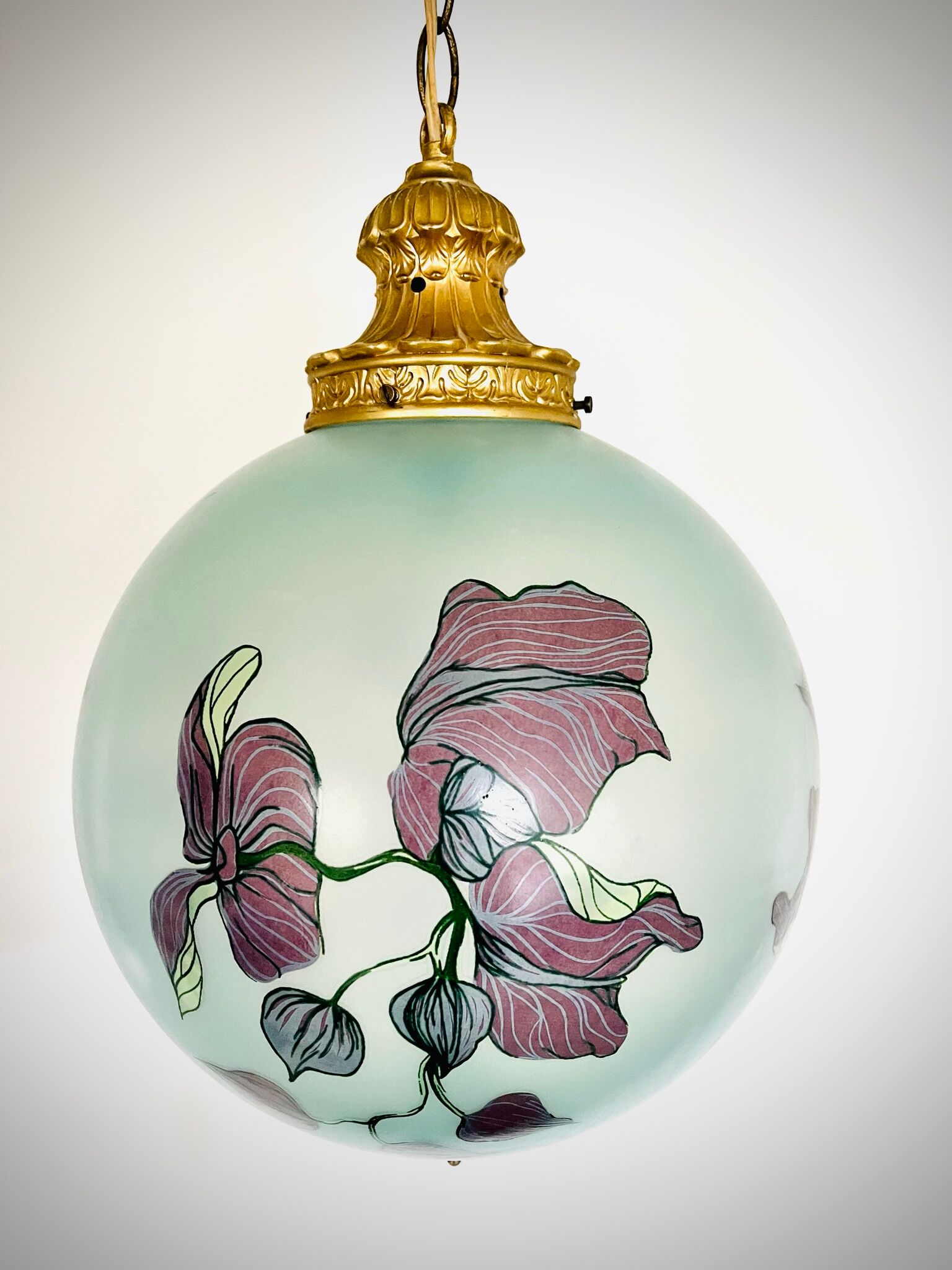 Art Deco glass pendant