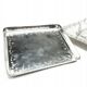 Art deco sardine container, silver-plated brass, crystal, belgium, 1930s