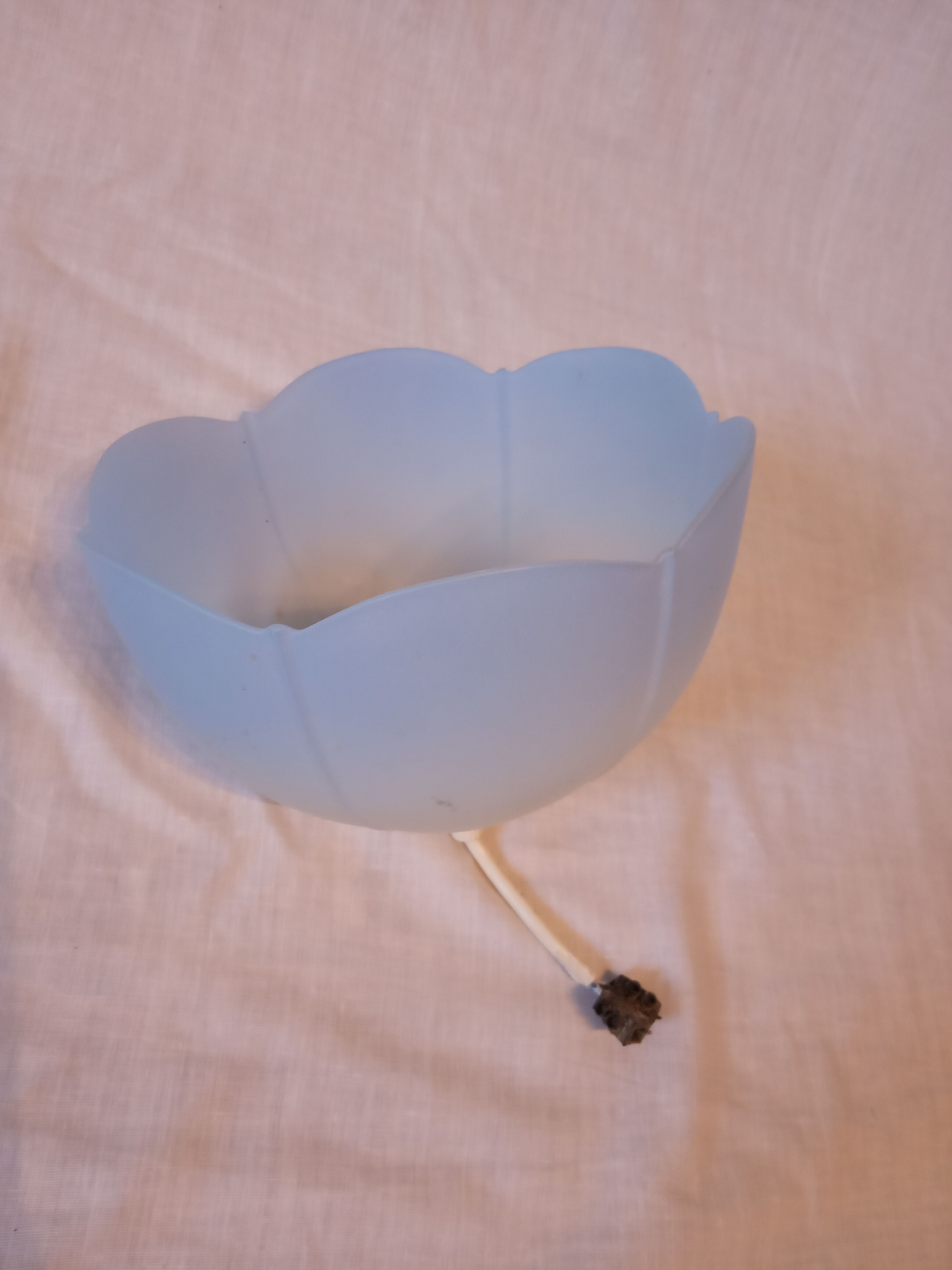 Suspension in opaline sky blue vintage