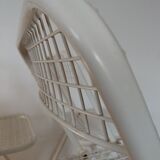 3 vintage folding chairs Talin design Italian 70s - mesh metal