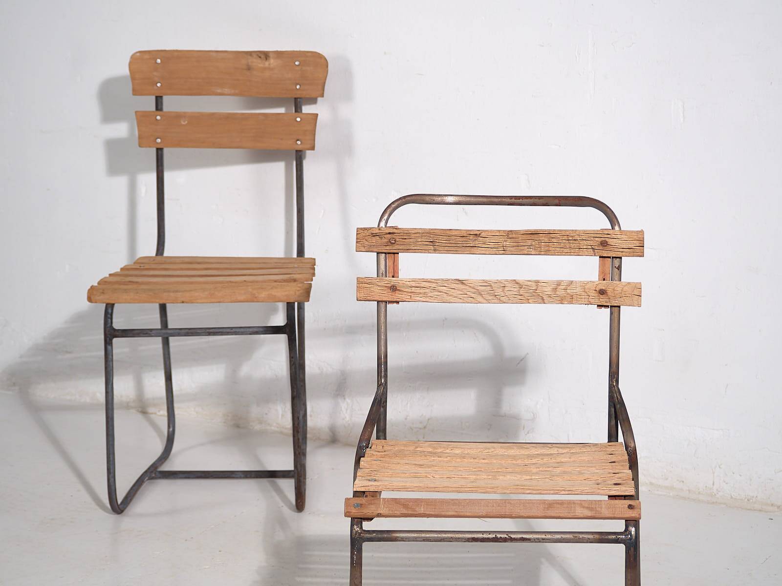 Chaises d’extérieur anciennes (vers 1920). Ensemble de 2 pièces #1