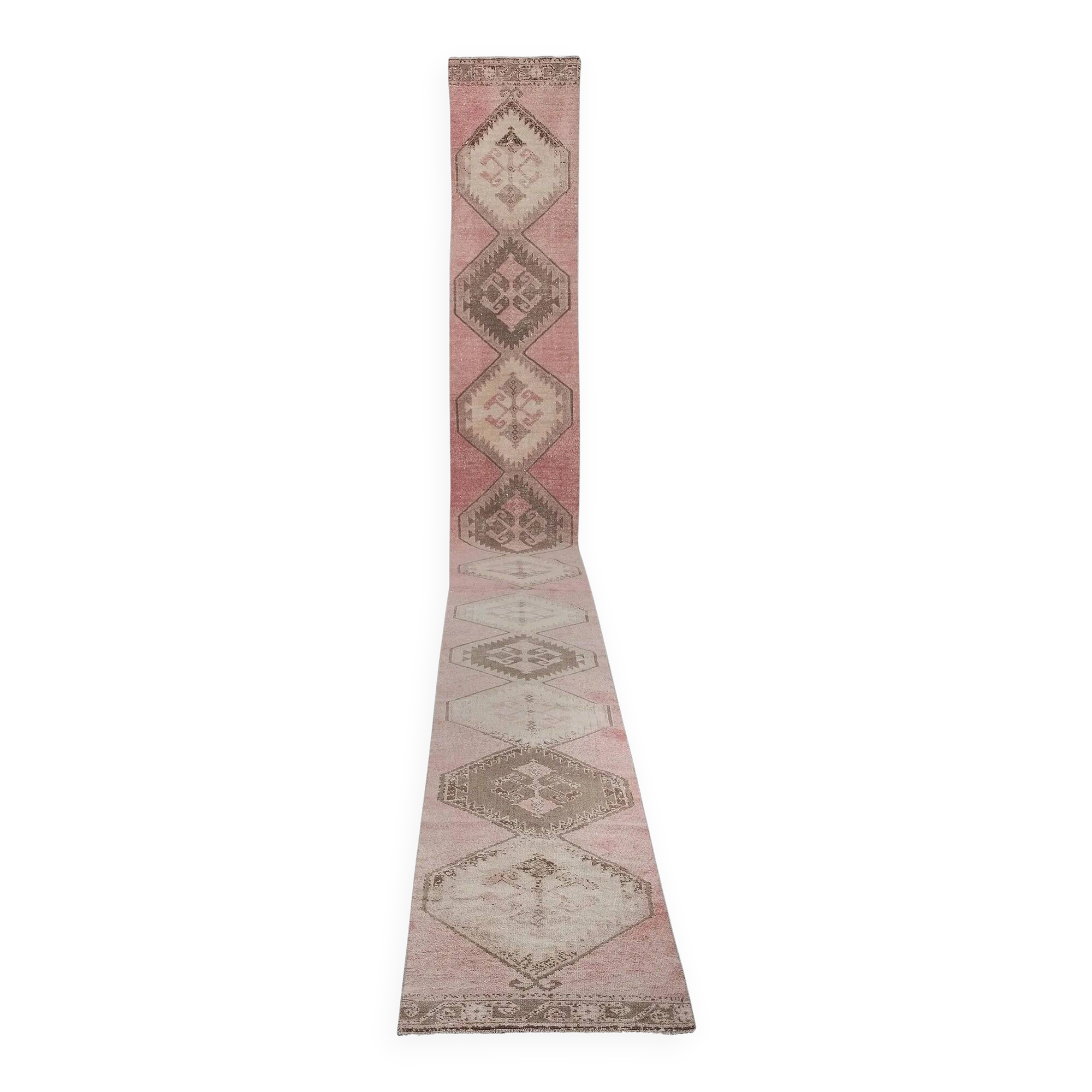 Tapis de couloir turc vintage