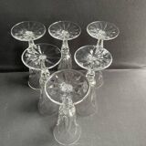 6 Flûtes à champagne Saint Louis service Camargue