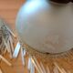 Pair of art deco style frosted glass globes