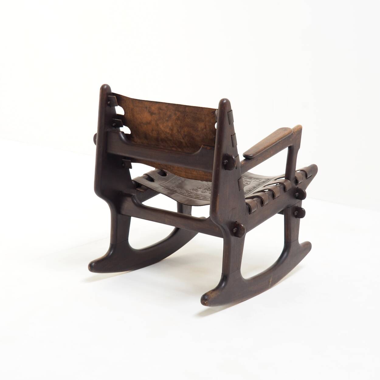 Rocking Chair by Angel Pazmiño for Muebles de Estilo, Ecuador