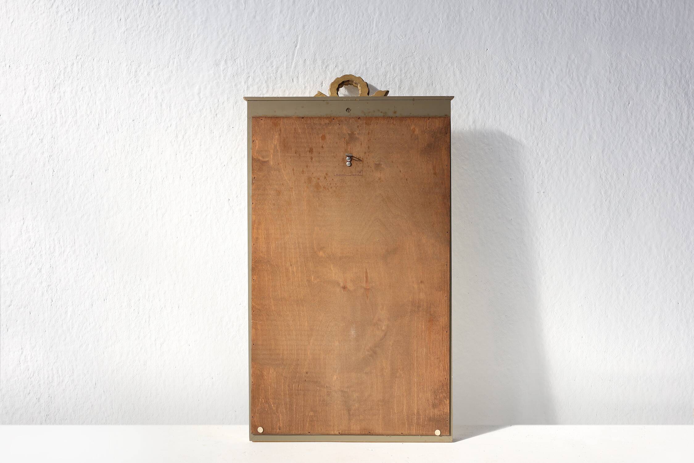 French gild and creme framed Louis Philippe style mirror