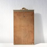 Miroir français de style Louis Philippe avec cadre doré et crème