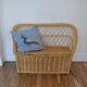 Rattan and wicker toy box