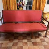 Empire lounge set: gondola bench with 4 legs + 6 matching armchairs