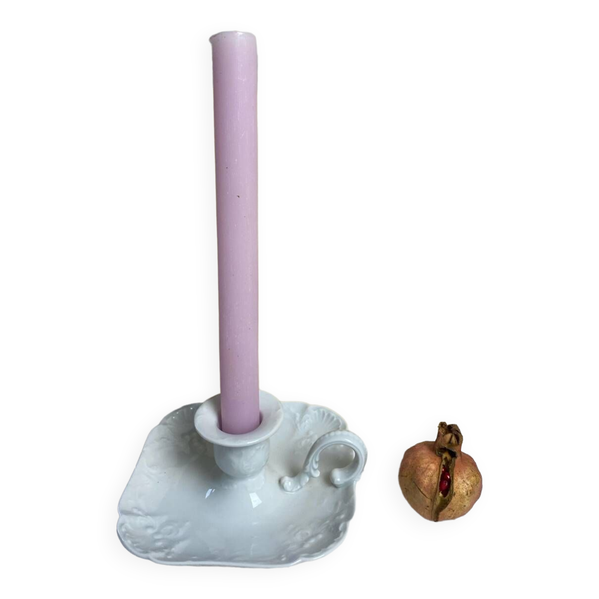 Old porcelain candle holder