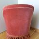 Fauteuil crapaud en velours rose