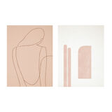Pair of prints, abstract wall art set of two, 50x70cm