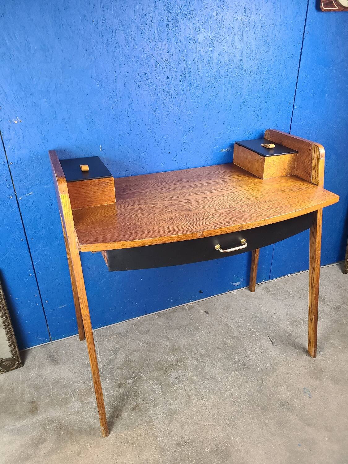Vintage desk, compass foot dressing table