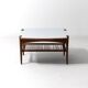 Vintage webbing coffee table in teak, 1960s