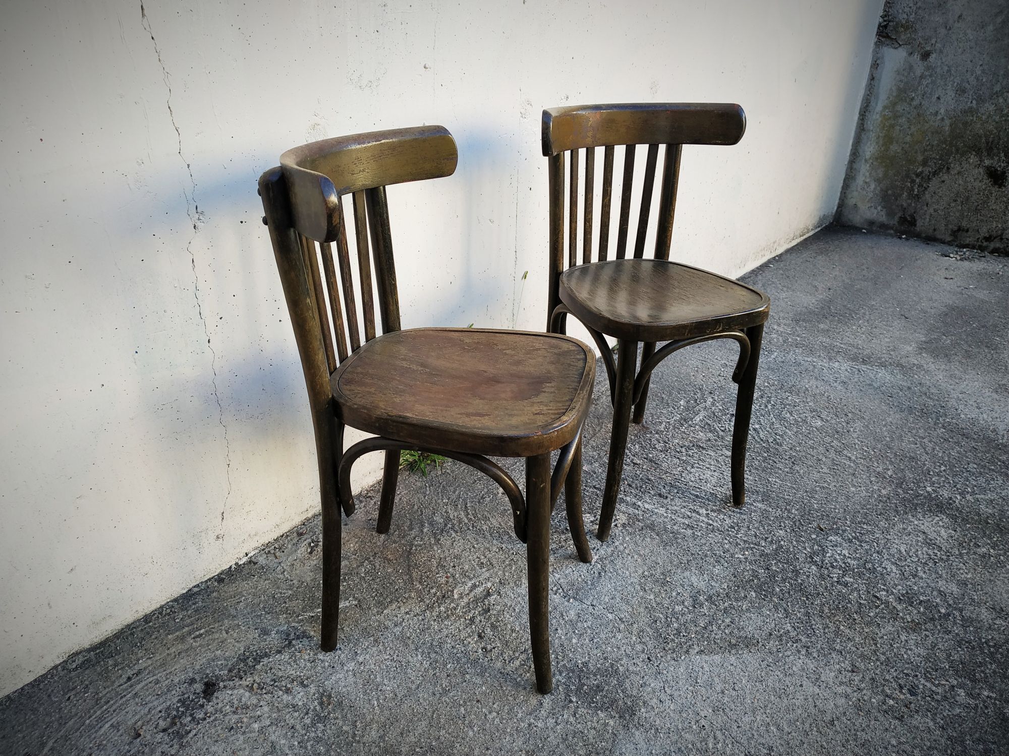 Pair of bistro chairs