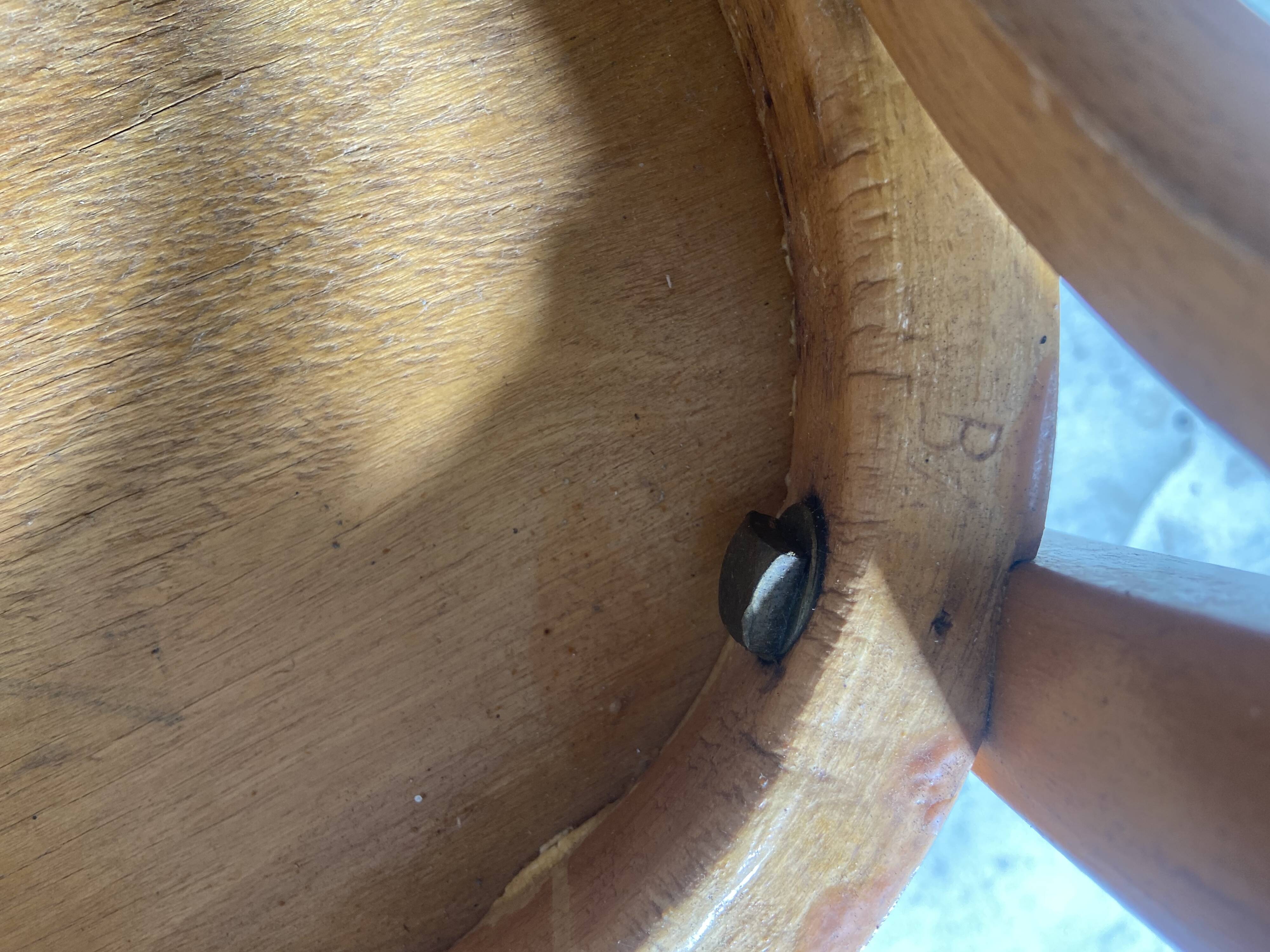 Mismatched Baumann bistro chairs