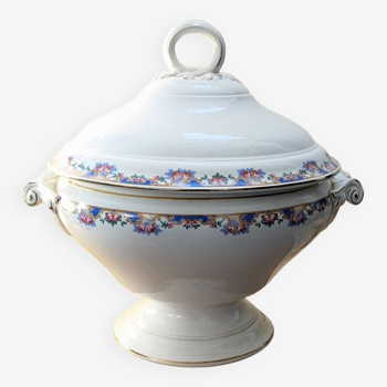 Large round tureen Digoin Sarreguemines 4534