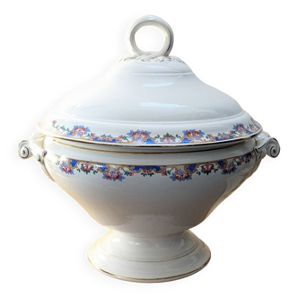 Large round tureen Digoin Sarreguemines 4534