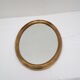 Oval wooden mirror gilded tower, medallion type