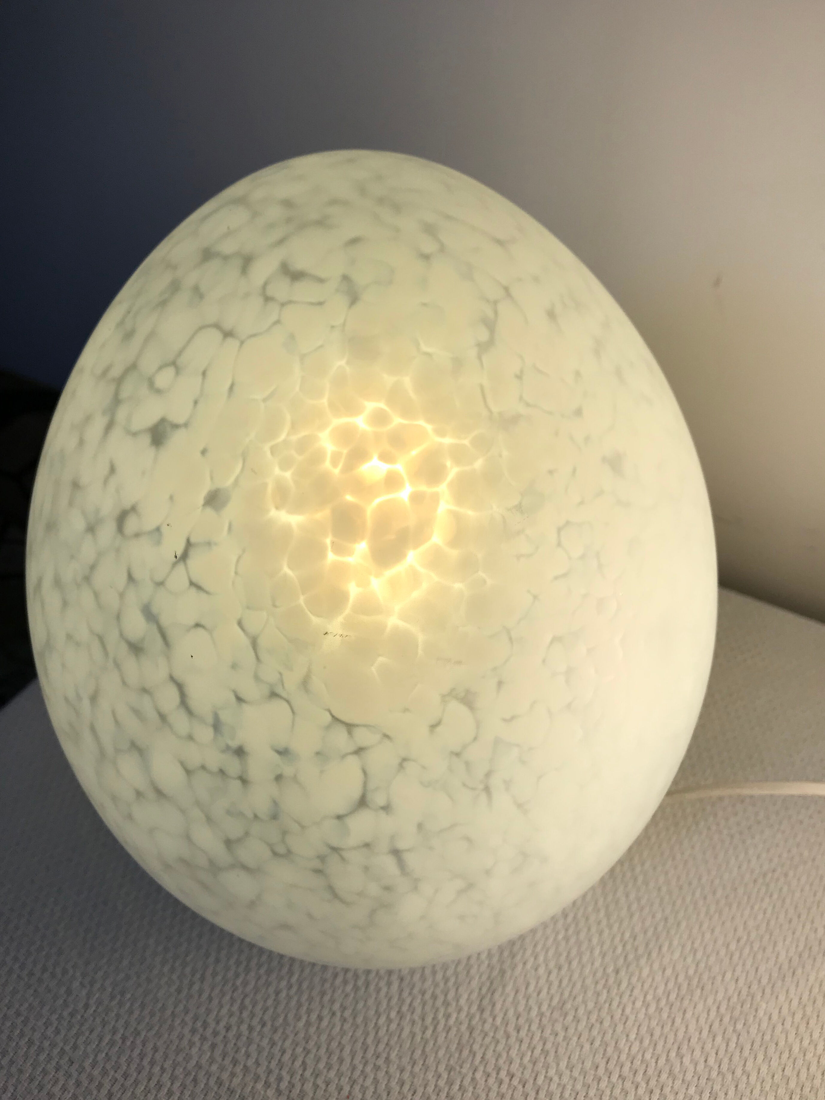 Pair of vintage lamps Uovo by Ben Swildens for Fontana Arte 1970