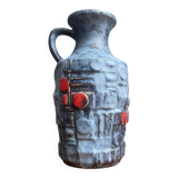 Blue vase by U keramic West Germany