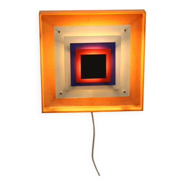 Vintage Danish Kvadrille Wall Lamp by Bent Karlby for Lyfa, Denmark, 1970s