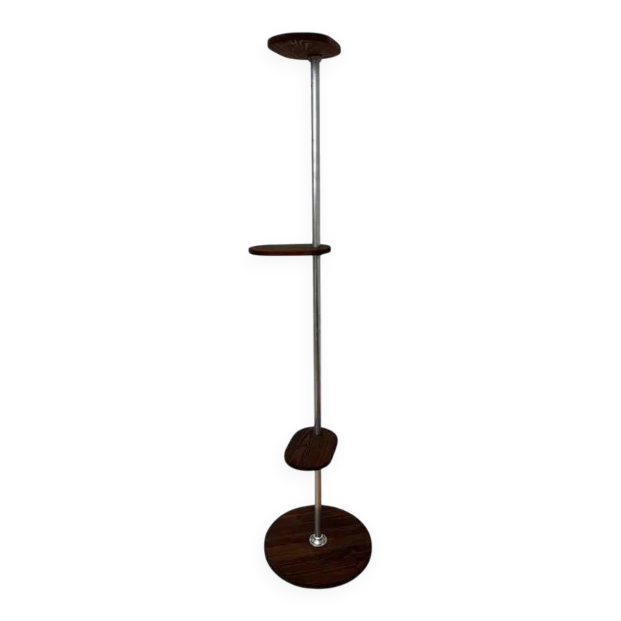 Support de fleurs Bauhaus en chrome tubulaire, années 1940