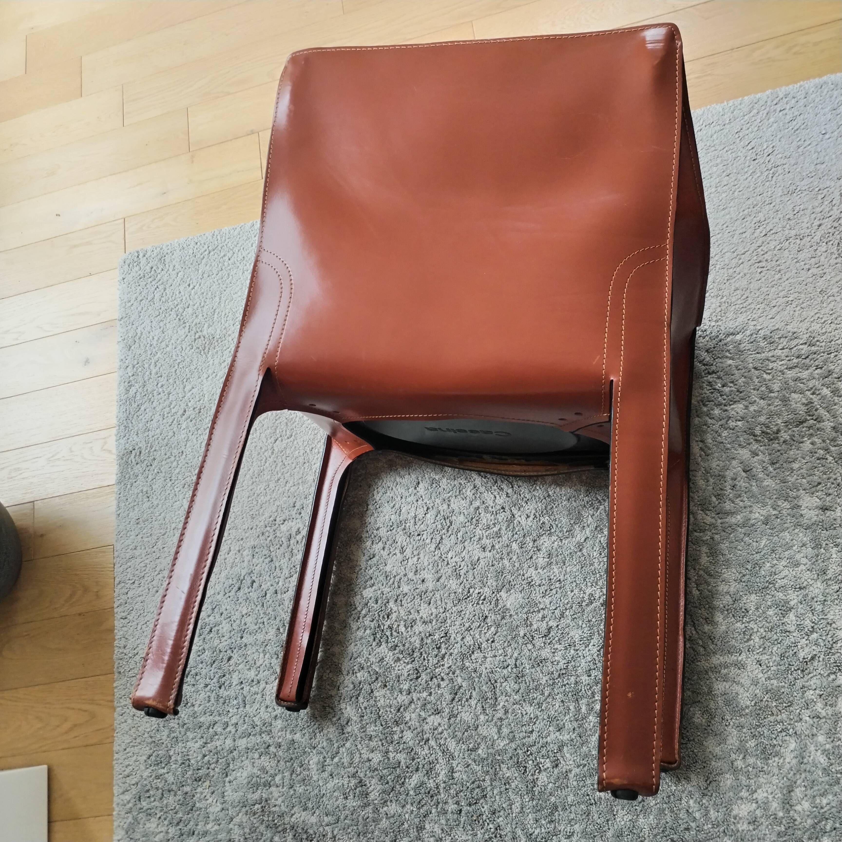 Cassini Armchair Cab 413 by Mario Bellini